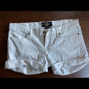 Lucky Brand white jean shorts.